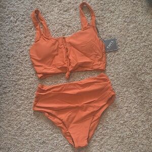 Zaful Vibrant Orange Swimwear